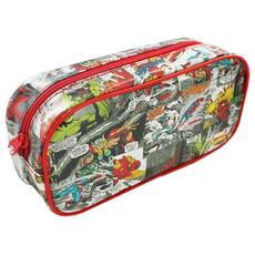 Cartoleria Stationery Range Marvel. B & W Rectangular Pencil Case. Sains Pyramid