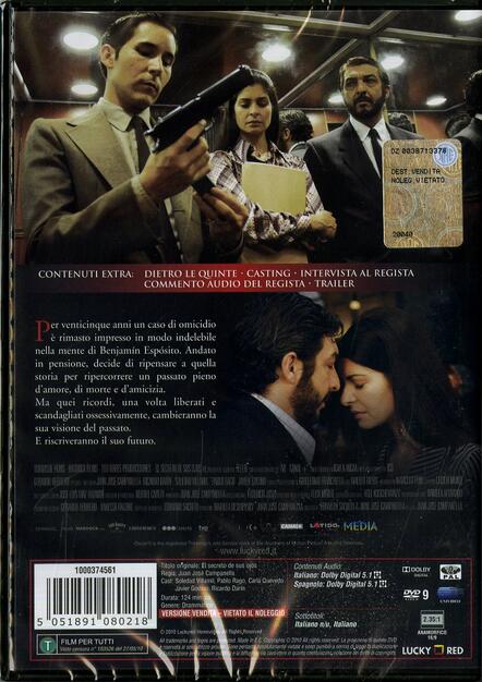 Il Segreto Dei Suoi Occhi Dvd Film Di Juan Jose Campanella Giallo Ibs