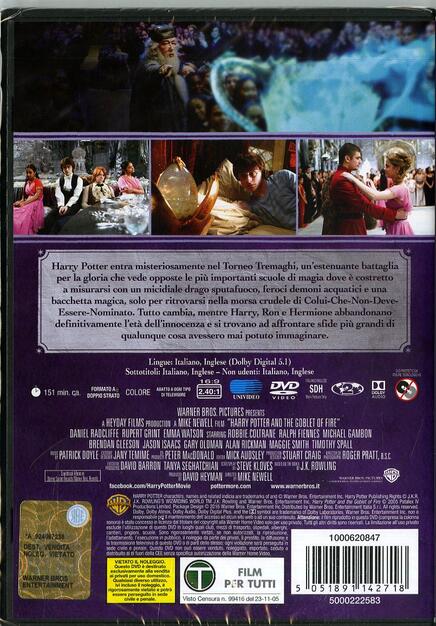 Harry Potter E Il Calice Di Fuoco Edizione Speciale Dvd Film Di Mike Newell Fantastico Ibs