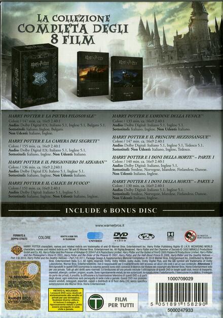 Harry Potter Collezione Completa Limited Edition 14 Dvd Dvd Film Di Chris Columbus Alfonso Cuaron Fantasy E Fantascienza Ibs
