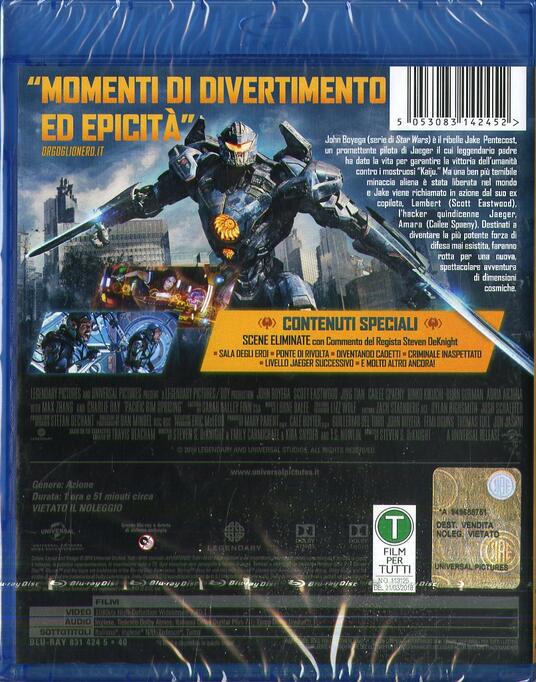 Pacific Rim La Rivolta Blu Ray Blu Ray Film Di Steven S Deknight Avventura Ibs