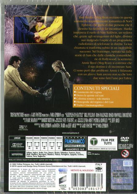 Insonnia D Amore San Valentino Collection Dvd Dvd Film Di Nora Ephron Drammatico Ibs