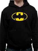 Idee regalo Felpa con Cappuccio Unisex Batman. Logo CID