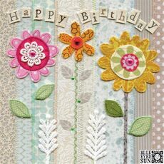 Cartoleria Biglietto Auguri Cat Blu Eyed Happy B. Girasoli Origamo