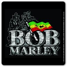 Idee regalo Sottobicchiere Bob Marley. Distressed Logo Rock Off