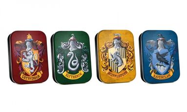 Idee regalo Scatoline in metallo Harry Potter. Set 4 scatoline assortiite Case di Hogwarts Half Moon Bay