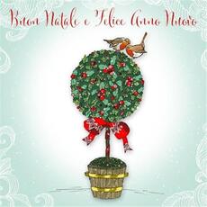 Cartoleria Biglietto Auguri Clear Creations Natale Agrifoglio Origamo