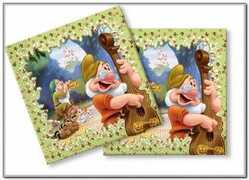 Idee regalo sette nani tovaglioli 33X33 centimetri