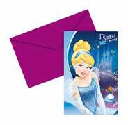Idee regalo Cenerentola. 6 Inviti Con Busta Como Giochi