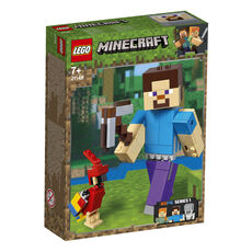 Giocattolo LEGO Minecraft (21148). Maxi-figure Minecraft di Steve con pappagallo LEGO