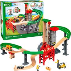 Giocattolo BRIO set magazzino sollevo & carica Brio
