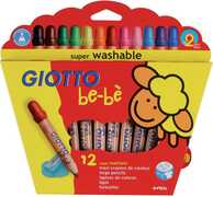 Cartoleria Pastelli Supermatitoni Giotto be-bè. Astuccio 12 matite colorate assortite Giotto