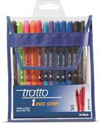 Cartoleria Penna a sfera Tratto 1Uno Grip. Scatola 12 colori assortiti Tratto