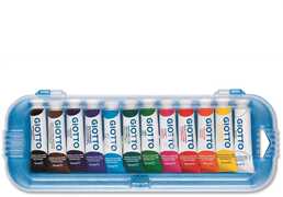 Cartoleria Tempera Giotto Extra in tubetto 7,5 ml. Scatola 12 colori assortiti Fila