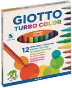 Cartoleria Pennarelli Giotto Turbo color. Scatola 12 colori assortiti Giotto