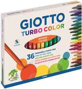 Cartoleria Pennarelli Giotto Turbo color. Scatola 36 colori assortiti Giotto