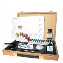 Cartoleria Giotto tempere. Valigetta in legno Professional Giotto