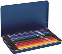 Cartoleria Pennarelli Tratto Pen. Scatola in metallo 10 colori assortiti Tratto