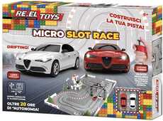 Giocattolo Reel Toys Micro Slot Race Pista Componibile Con 2 Auto In Scala 1 87 Lon Luci E Funzione Turbo Licenza Ufficiale Re.el toys