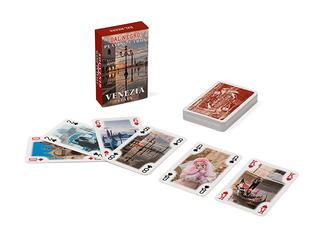 Giocattolo Carte Da Gioco Mini Poker Souvenir Venezia Rosso Dal Negro