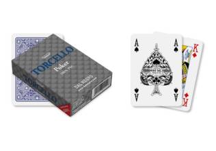 Giocattolo Carte da gioco Poker Dal Negro retro blu Dal Negro