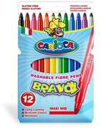 Cartoleria Carioca Bravo marcatore Extra grassetto Multicolore 12 pezzo(i) Carioca