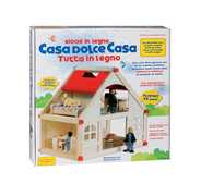 Giocattolo Casetta Legno con Personaggi + Mobili Ronchi Supertoys