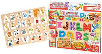 Giocattolo Puzzle Legno con Lettere Pz.26 Ronchi Supertoys Ronchi Supertoys