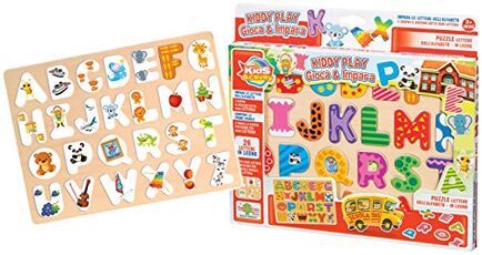 Giocattolo Puzzle Legno con Lettere Pz.26 Ronchi Supertoys Ronchi Supertoys