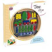 Giocattolo Treno Legno 23 pezzi Grandi Giochi