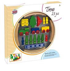 Giocattolo Treno Legno 23 pezzi Grandi Giochi