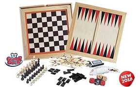Giocattolo Giochi In Legno. 6 In 1 Grandi Giochi