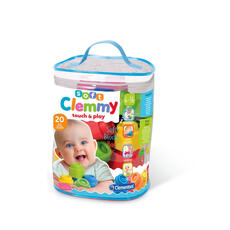 Giocattolo Baby Clemmy. Sacca 24 mattoncini Clementoni Clementoni