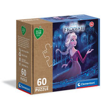 Giocattolo Clementoni Play For Future Disney Frozen 2 60 pezzi materiali 100% riciclati Made in Italy, puzzle bambini 5 anni+, 27001 Clementoni