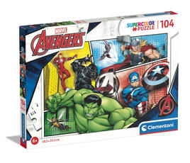 Giocattolo Marvel Avengers 104 pezzi Supercolor Puzzle Clementoni