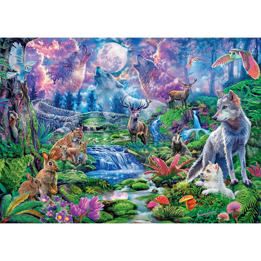Puzzle Clementoni 3000 pezzi. Moonlit Wild Clementoni Puzzle da