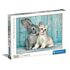 Giocattolo Cat & Bunny 500 pezzi High Quality Collection Clementoni