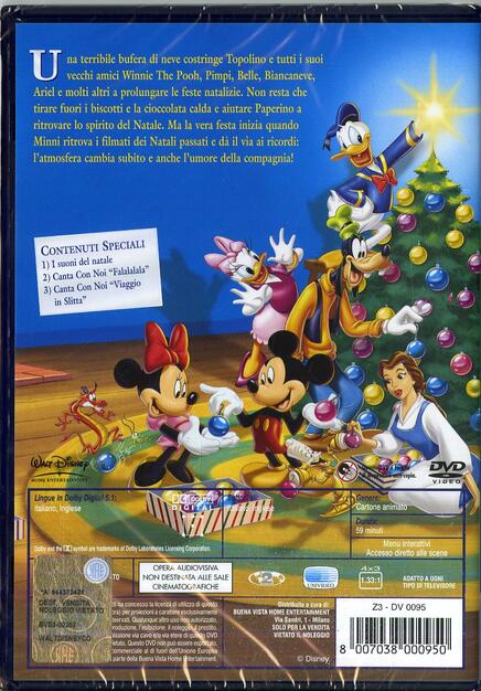 Auguri Di Buon Natale Walt Disney.Il Bianco Natale Di Topolino Dvd Dvd Film Di Tony Craig Roberts Gannaway Animazione Ibs