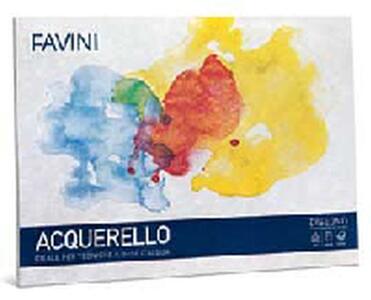 Cartoleria Blocco Acquerello 35x50 Gr.350 Fg10 Favini