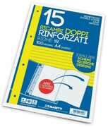 Cartoleria Blasetti Ricambi con perforatura rinforzata antistrappo 100 g/m² 15 Fogli 1R Blasetti