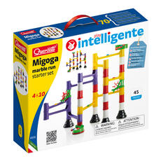 Giocattolo Migoga. Marble Run Basic 45 pezzi piste per biglie Quercetti