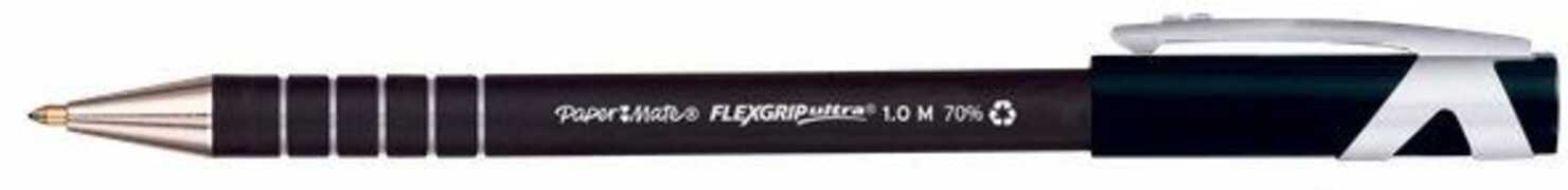 Cartoleria Penna a sfera Paper Mate Flexgrip Ultra nero punta 1 mm Paper Mate