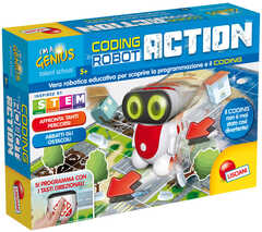 Giocattolo Piccolo Genio. Super Coding Robot Action Lisciani