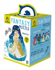 Giocattolo Ludattica Fantasy Puzzle Sagomato 100 Pcs Princess Ludattica