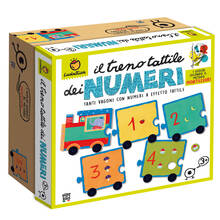 Giocattolo Ludattica Giochi Montessori-Il Treno Tattile Ludattica