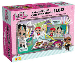 Giocattolo Lol Surprise Crea E Colora Con Pennarelli Fluo Lisciani