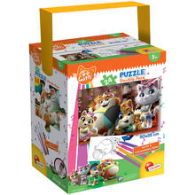 Giocattolo Puzzle in a tub Mini, 24 pezzi. 44 gatti Lisciani