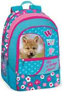 Cartoleria Zaino scuola organizzato WWF Flowers Panini