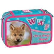 Cartoleria Astuccio attrezzato 3 zip WWF Flowers Panini