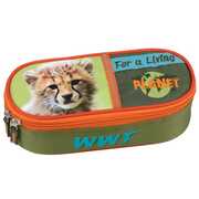 Cartoleria Astuccio ovale organizzato WWF Adventure Panini